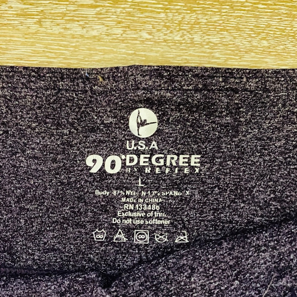 90 Degree By Reflex Purple Leggings - Picture 2 of 3